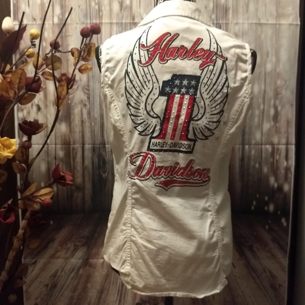 Harley Davidson sleeveless top